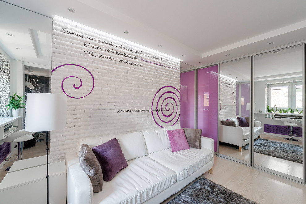 Houzz тур: Сиреневая «Калевала» на 20 квадратных метрах