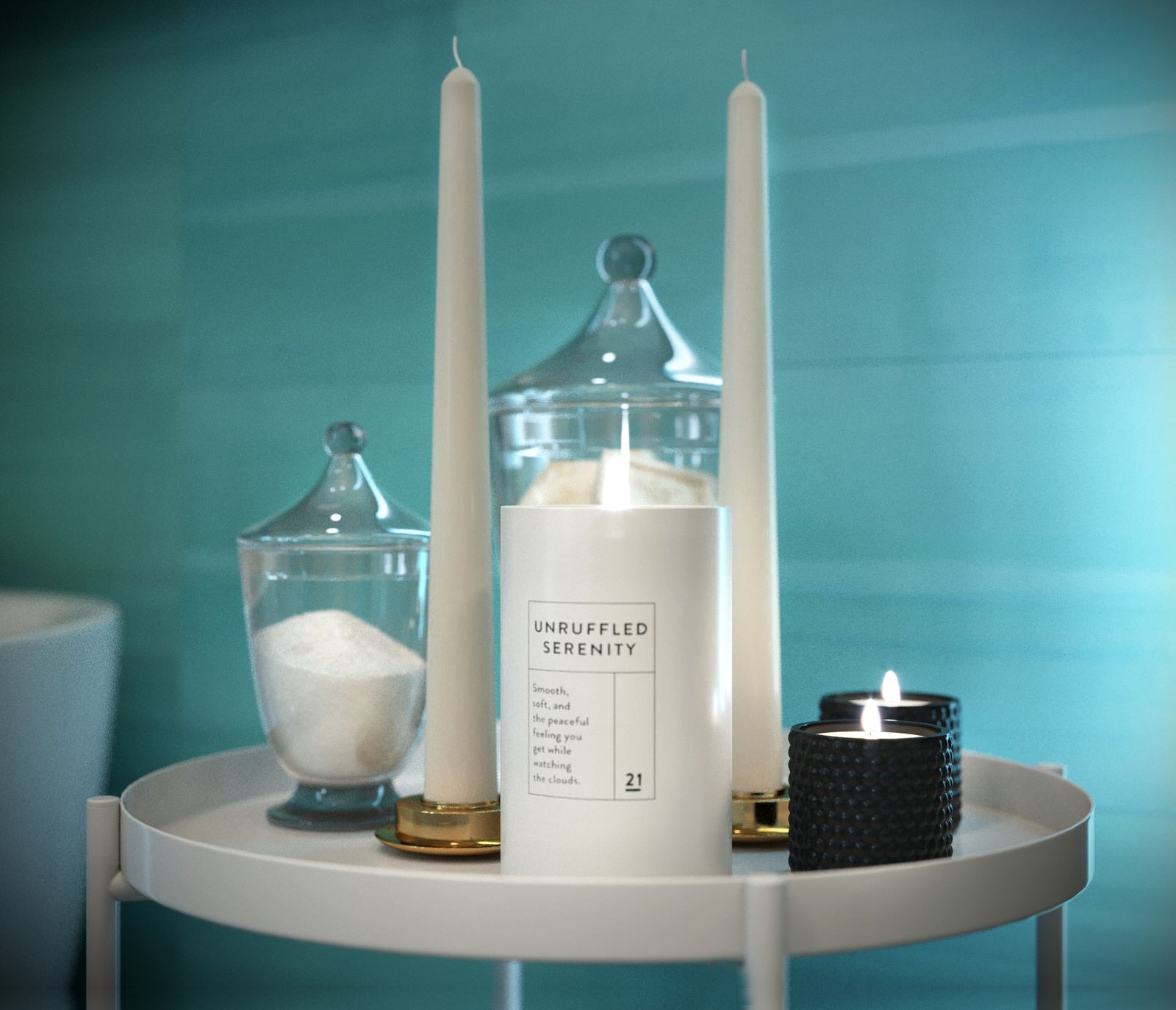 Визуализация ванной комнаты "Лазурь"