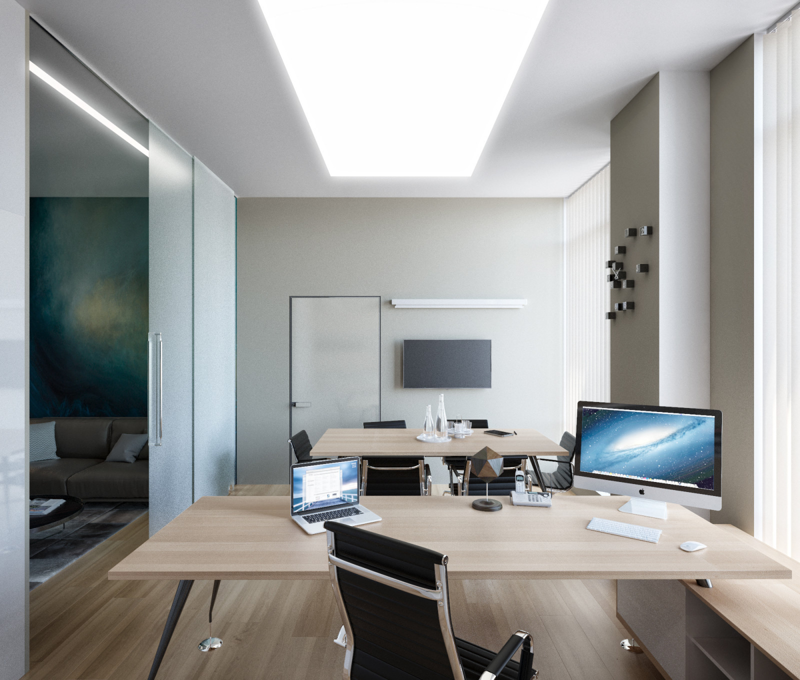 EXECUTIVE OFFICE IN A MINIMALISTIC STYLE