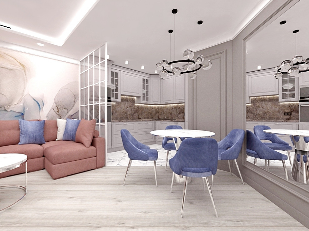 Обложка проекта: Современная классика в двухкомнатной квартире