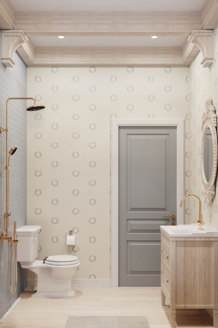 Ванная комната в классическом исполнении