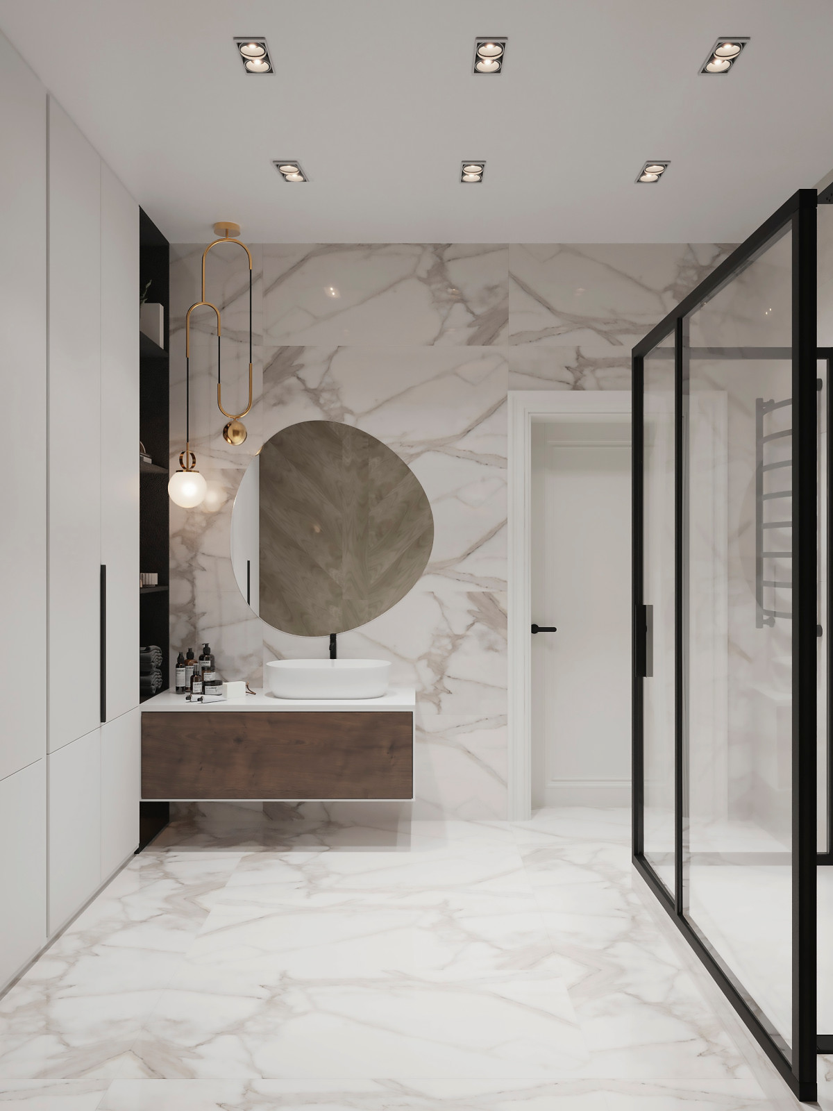 Санузел с зоной хранения