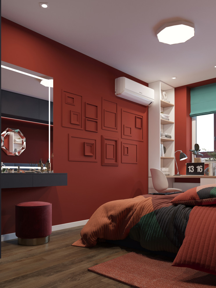 Дизайн кухни-гостиной и спальни