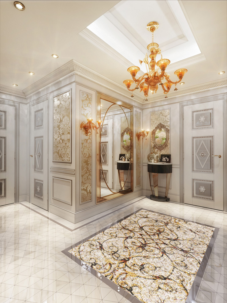 Интерьер в стиле ар-деко с элементами дикой природы