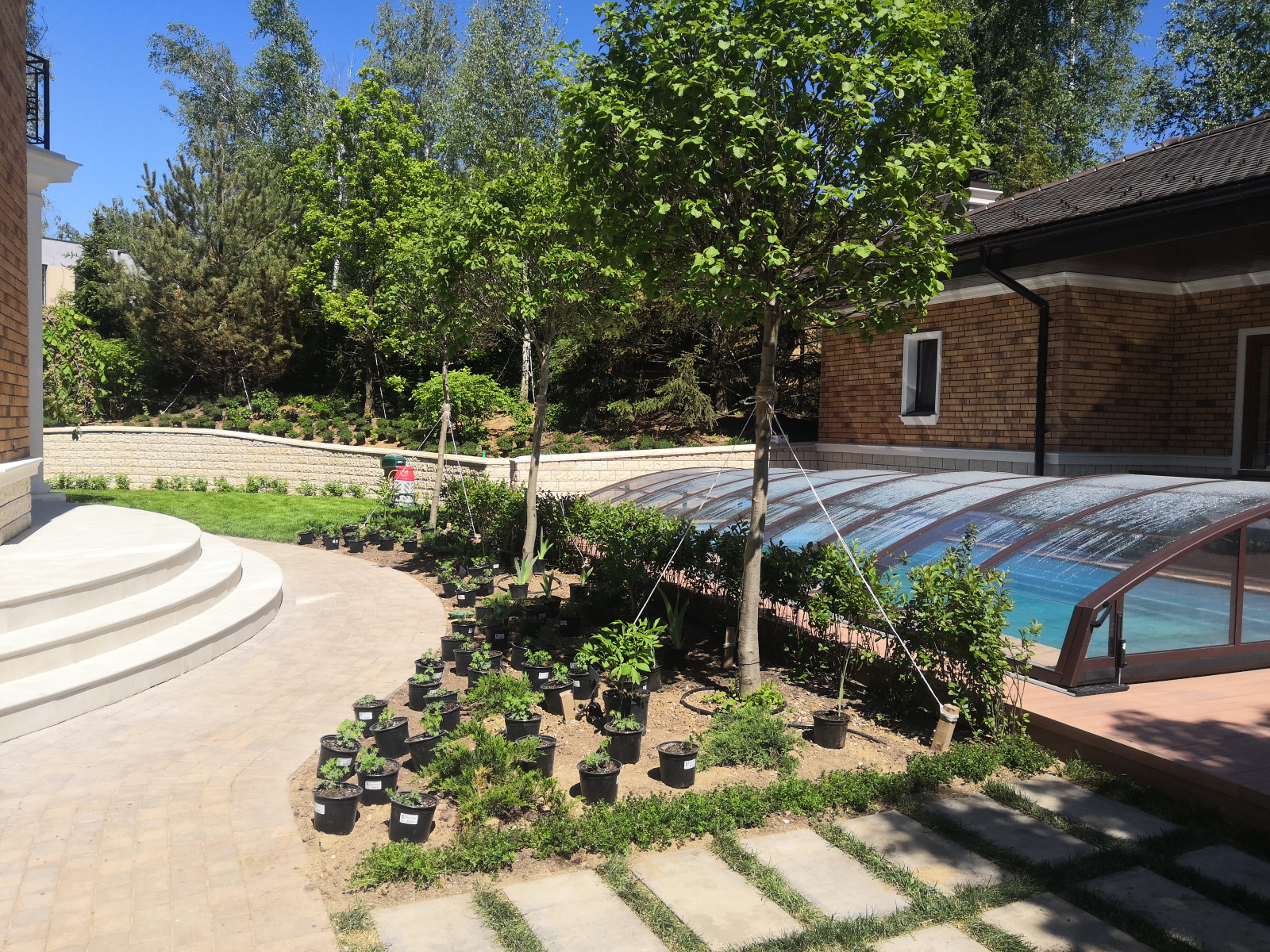 Landscape design of the territory (Moscow region)