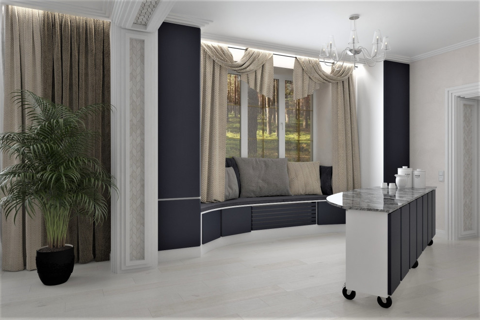 Дизайн интерьера частного дома первого этажа.