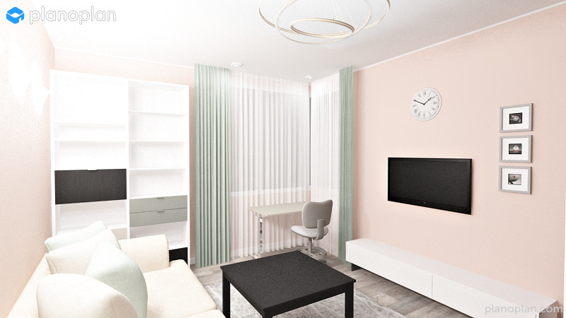 4хкомнатная квартира для молодой семьи с кабинетом в кладовке