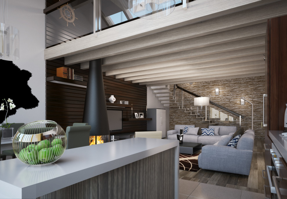 Интерьер загородного жилого дома дома п. Пререволоки Самарская обл.