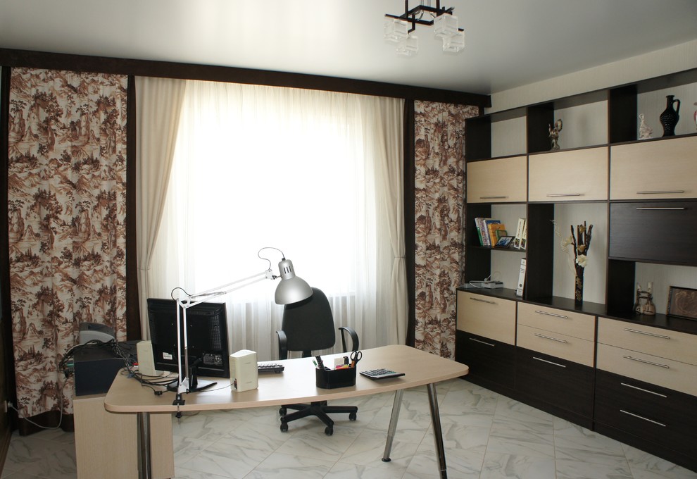 Шторы в стильный загородный дом.