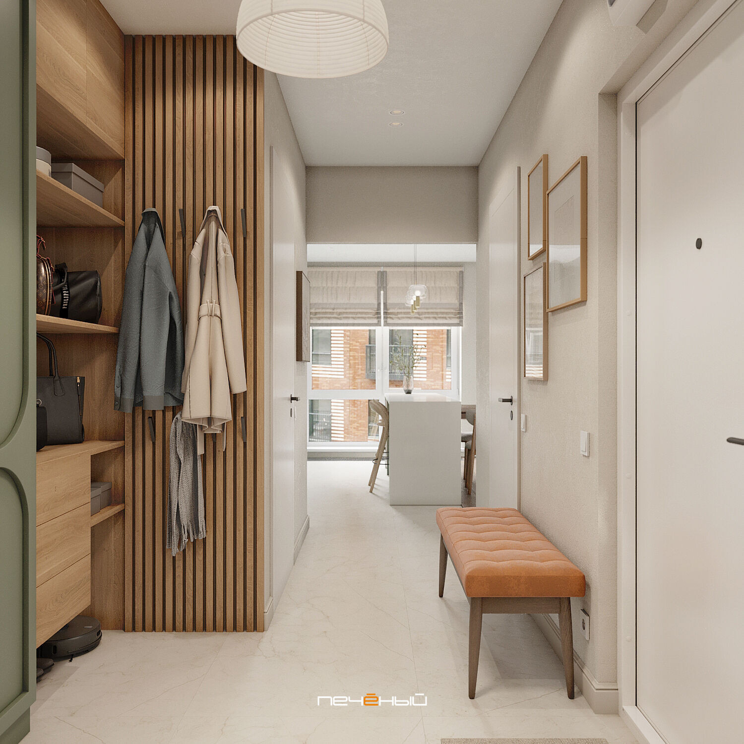 2025 Дизайн 4-комн. квартиры 112 м² в современном стиле, Москва, ЖК Барклая  6