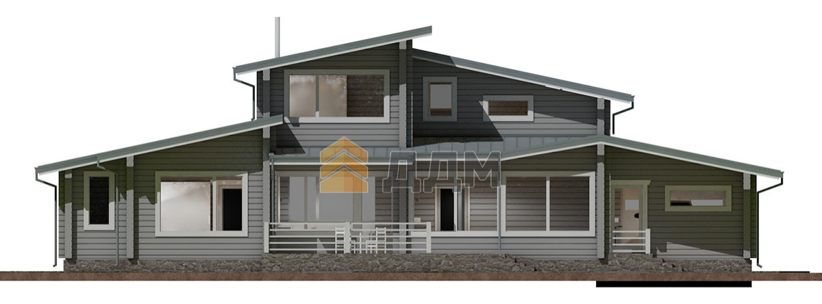 Дом из клееного бруса "Монтевиль"