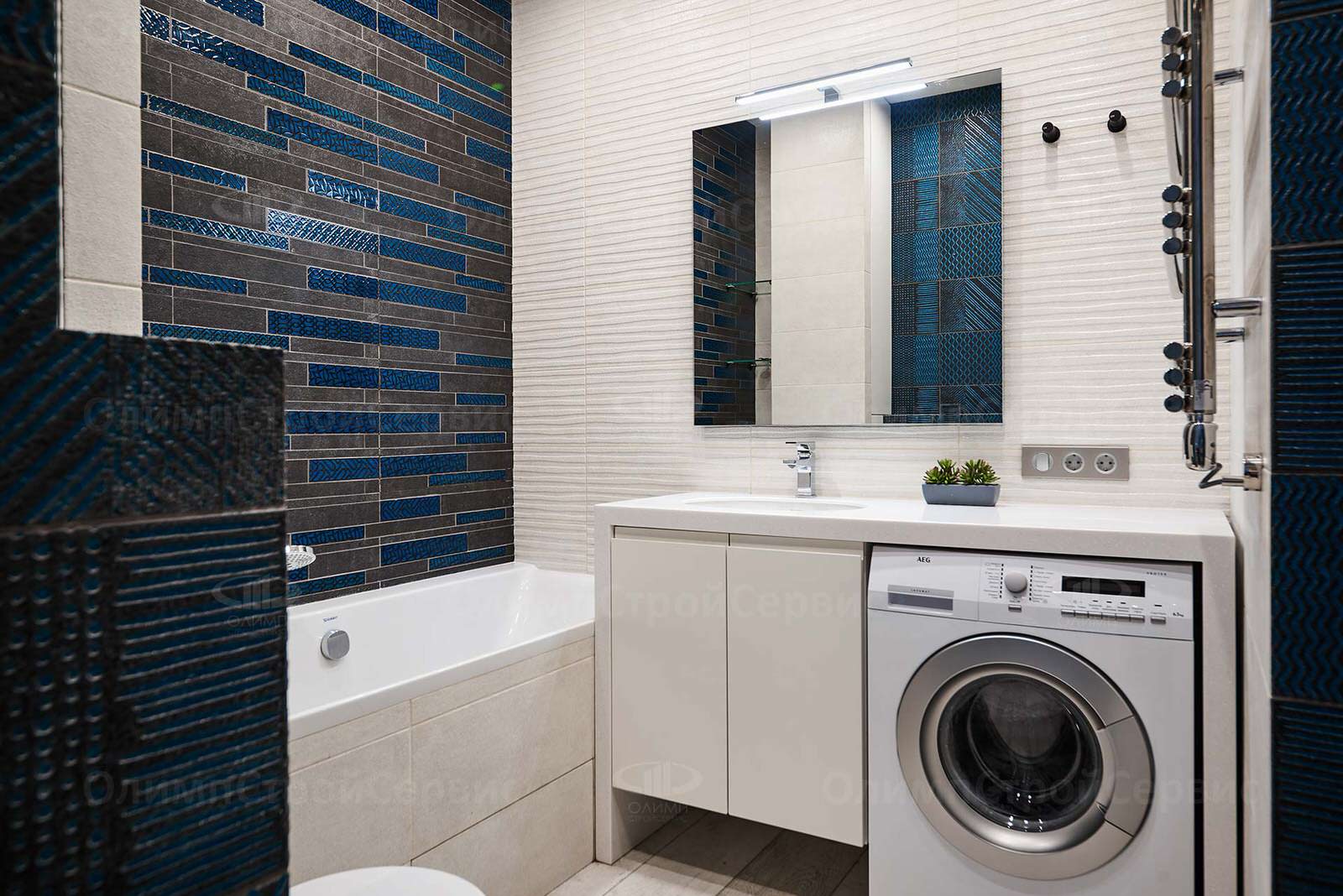 Дизайнерский ремонт евродвушки в ЖК Мосфильмовский