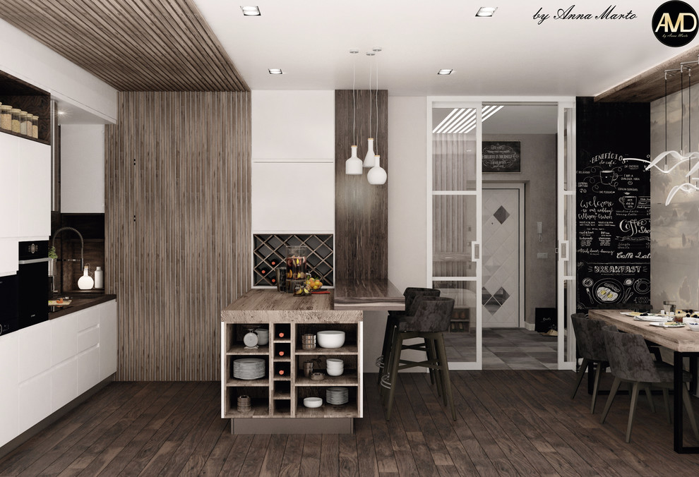 3-х комнатная квартира в ЖК Аристократ в современном стиле