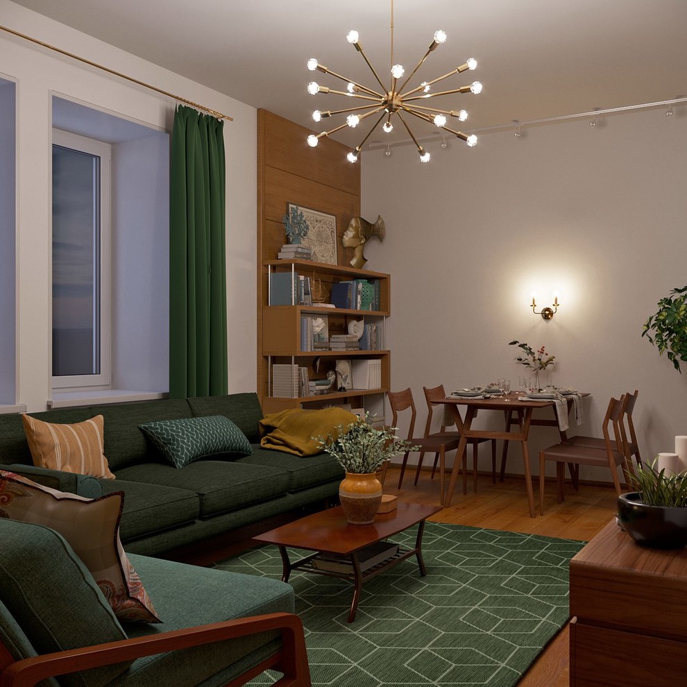 Проект в Москве в стиле mid-century
