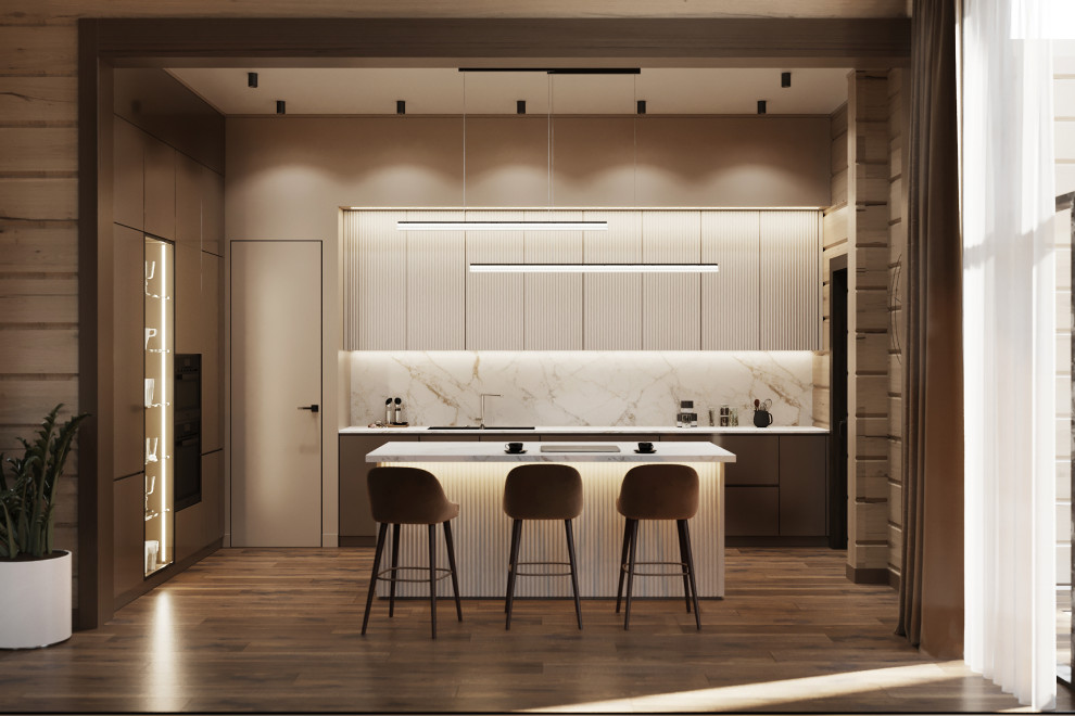 Проект интерьера деревянного дома в п.Завидово