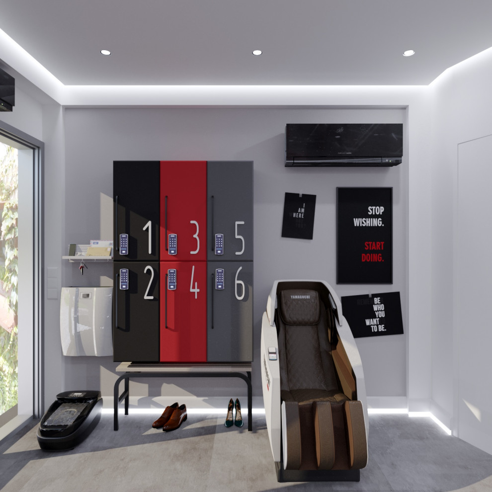 Дизайн интерьера домашнего спортивного зала