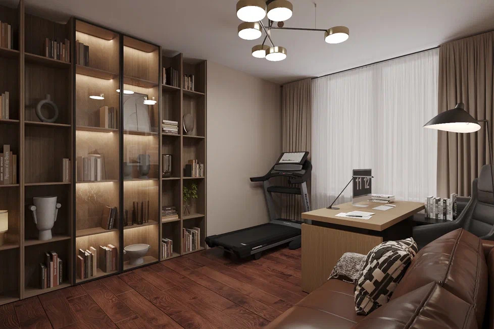 Ремонт квартиры в спокойных и теплых тонах