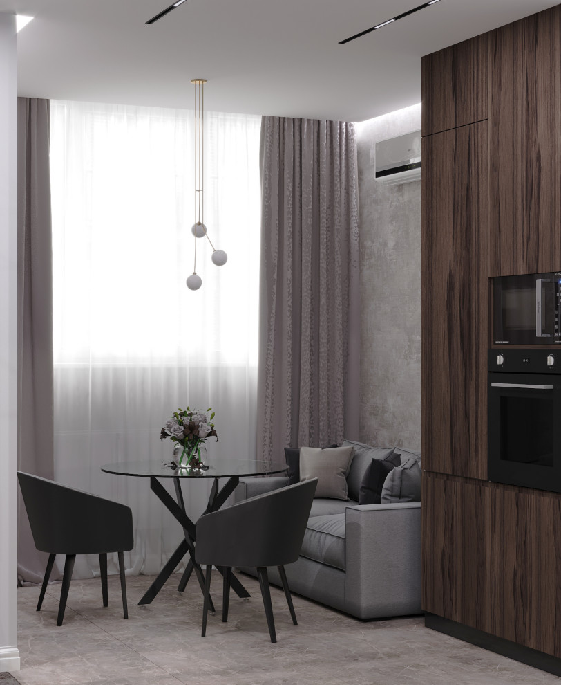 Кухня-гостиная, 14 кв.м., ЖК Вершина