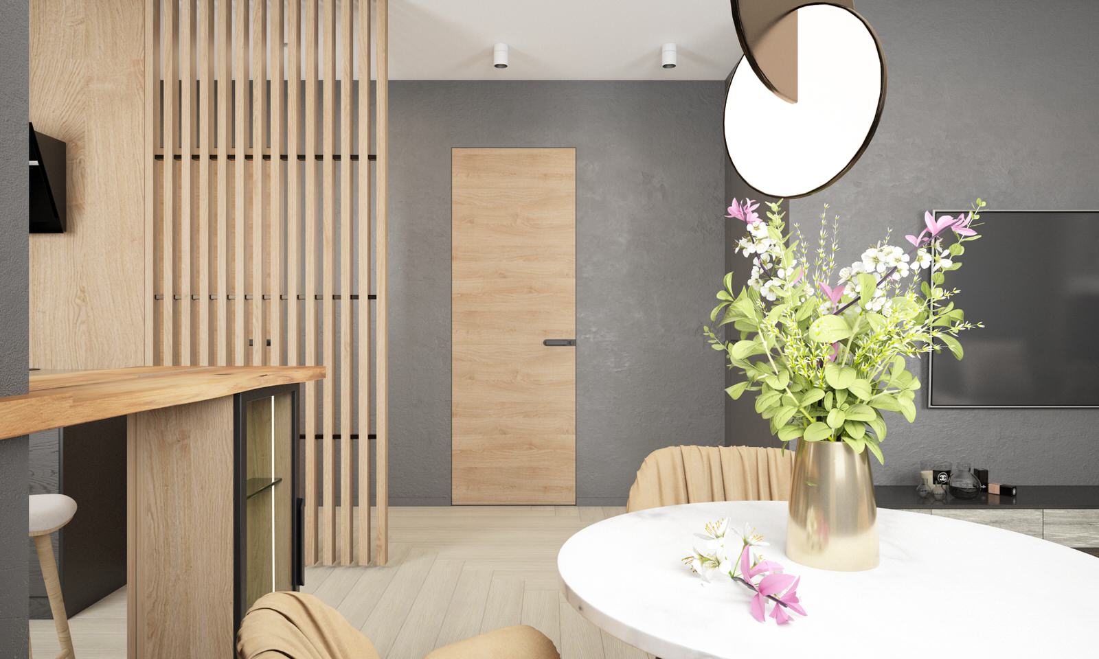 Обложка проекта: Дизайн интерьера однокомнатной квартиры ЖК Онега