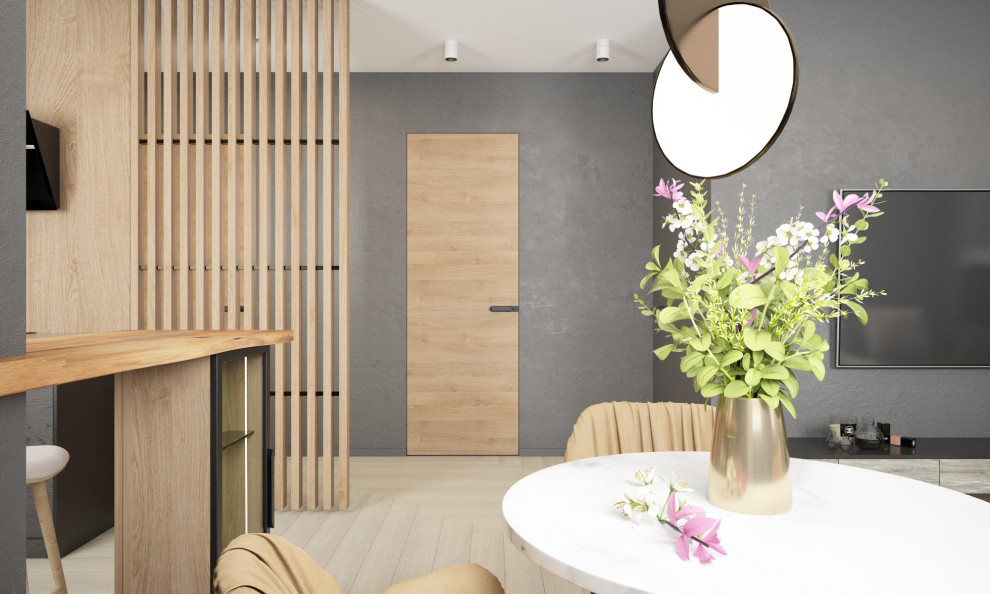 Обложка проекта: Дизайн интерьера однокомнатной квартиры ЖК Онега