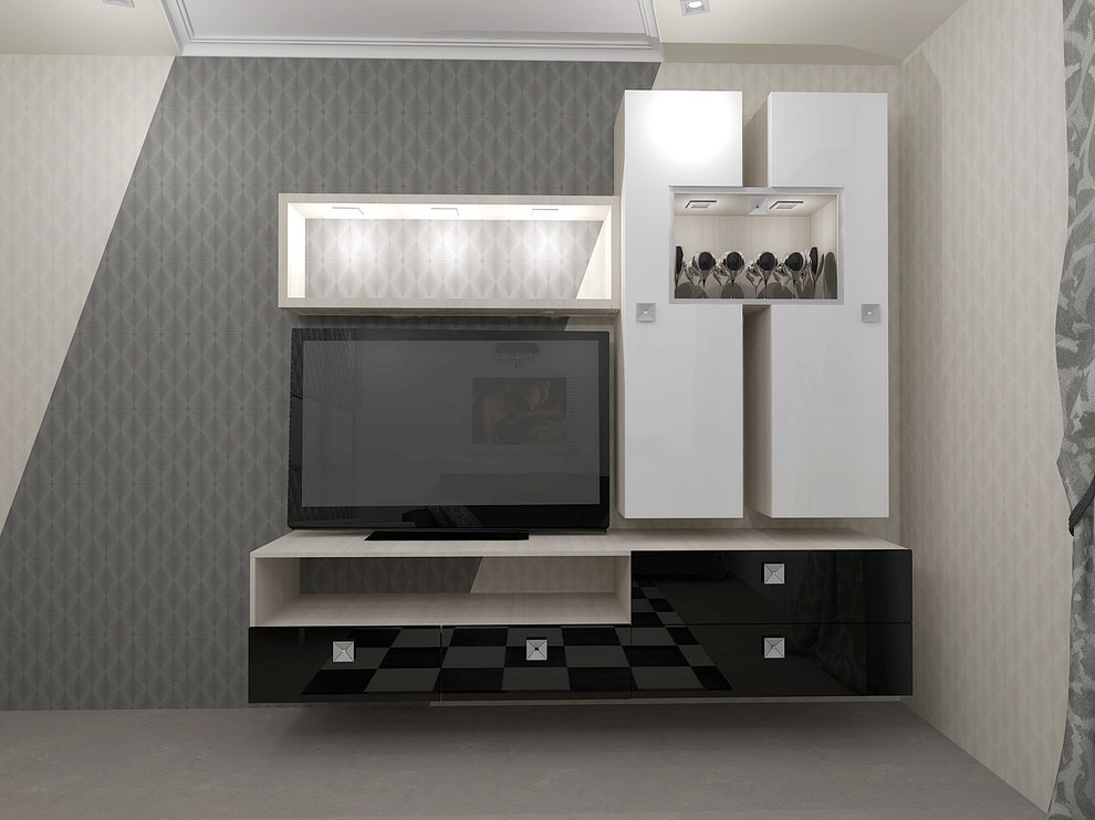 Спальня-гостиная Геометрический уют