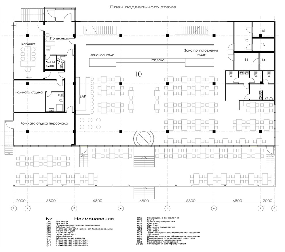 план первого этажа