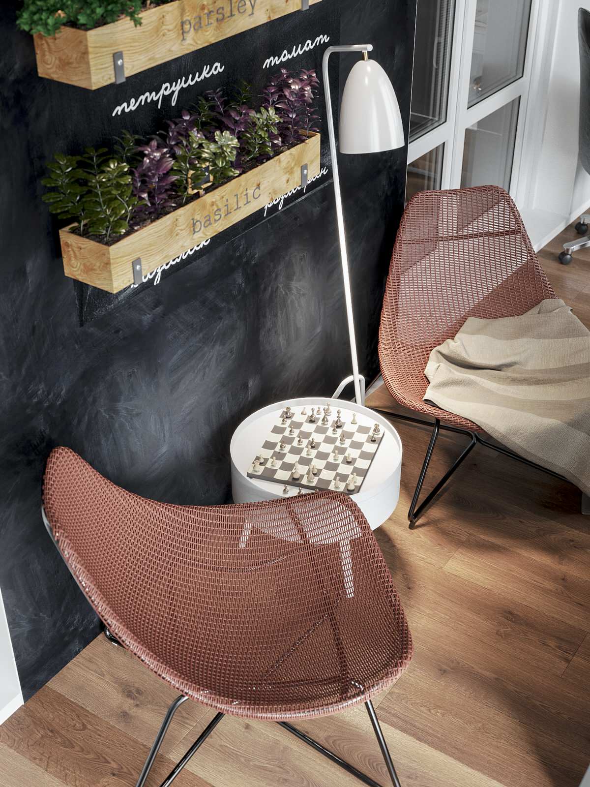 Квартира в современном стиле с элементами ЭКО в Санкт-Петербурге