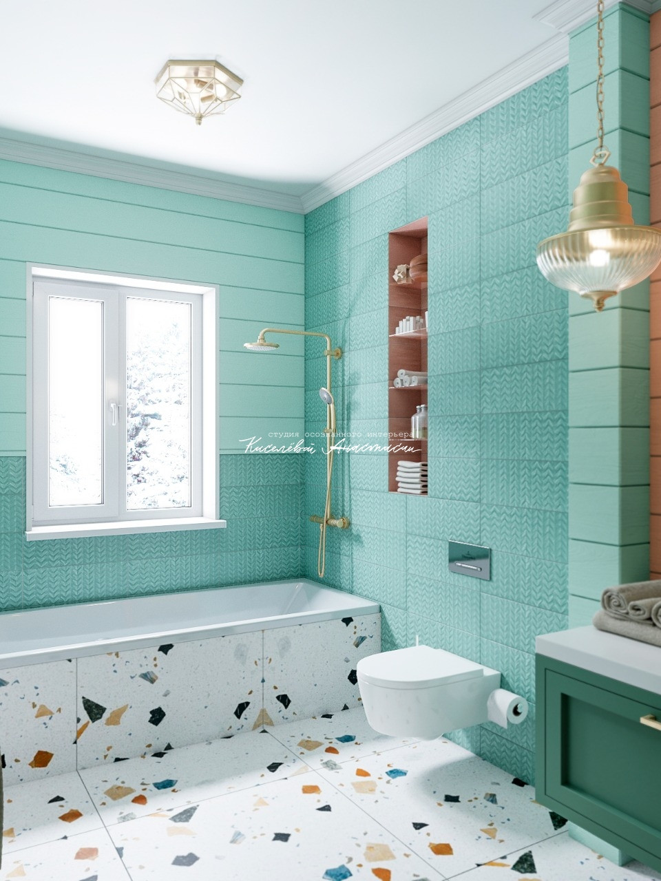 Деревянный дом в лесу