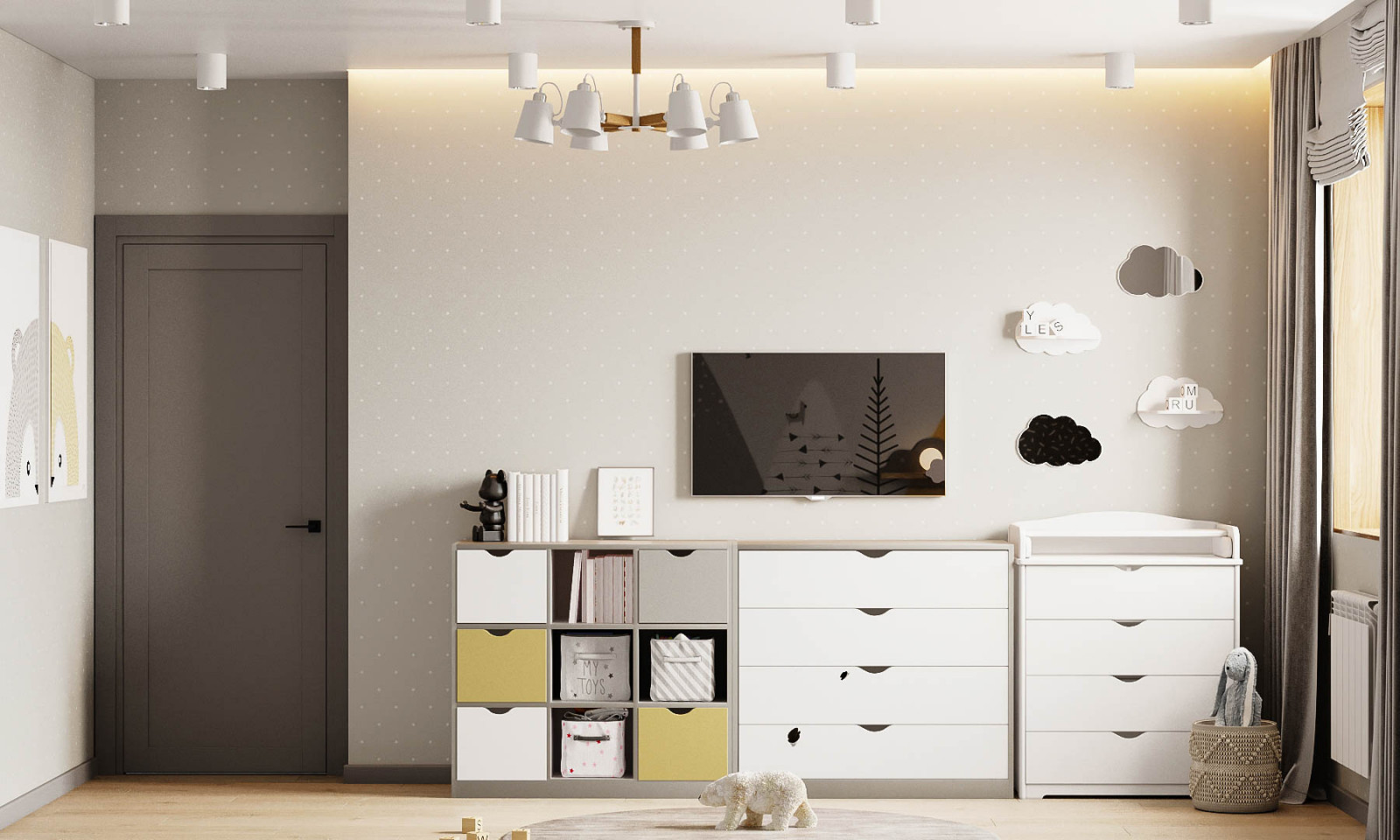 Интерьер детской комнаты.