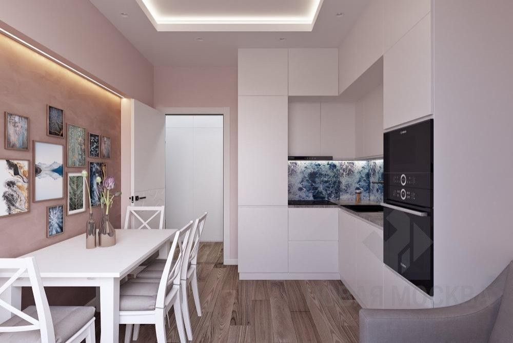 Дизайн-проект 2-комнатной квартиры 60 кв.м в ЖК «Скандинавия»