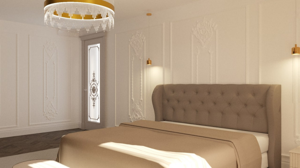 Обложка проекта: 3d-визуализация для спальни