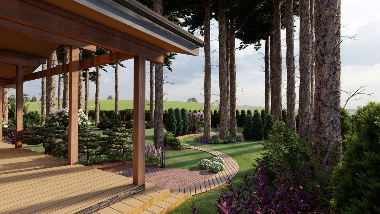 Сад в природном стиле