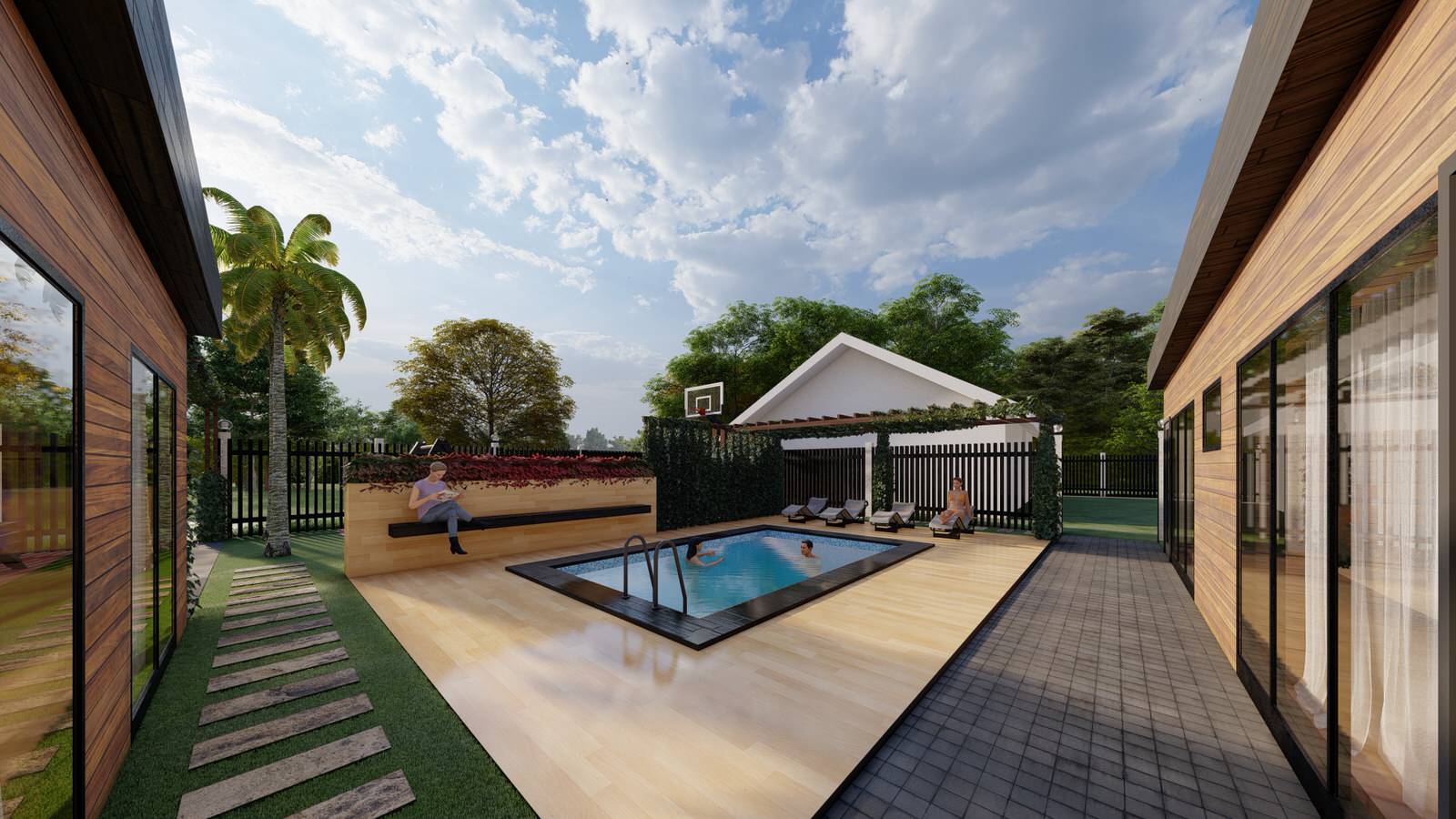 Благоустройство загородного дома (S 3,5 соток)