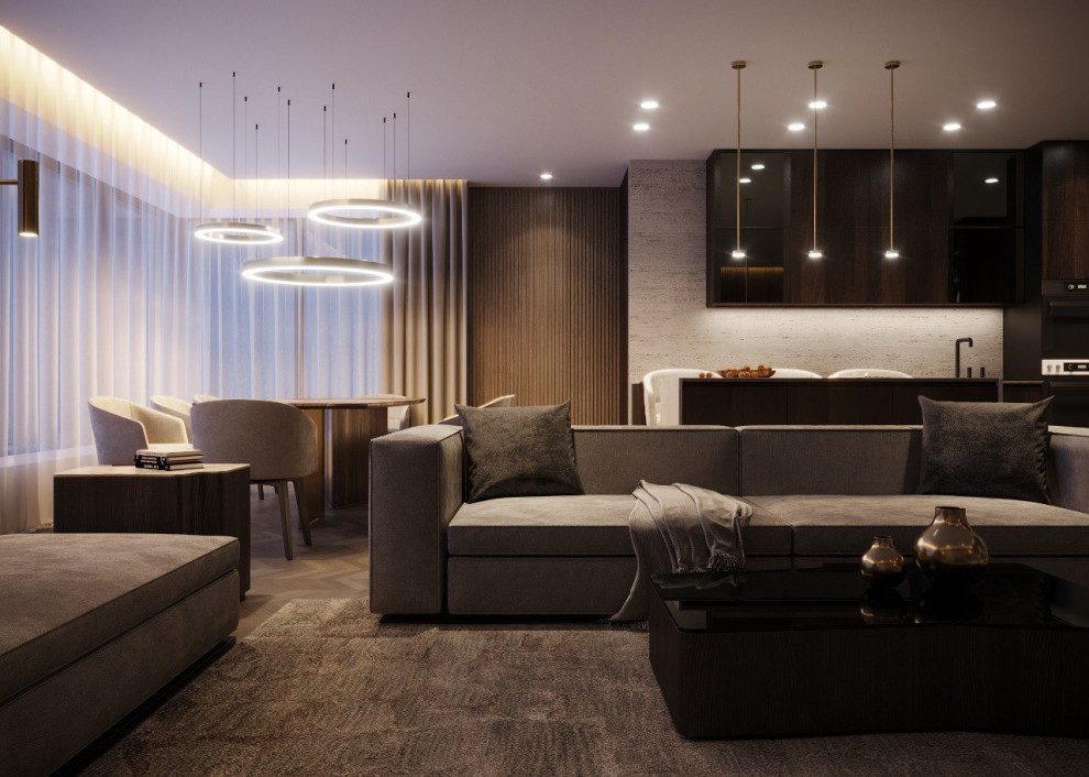 ЖК Розмарин кухня-гостиная