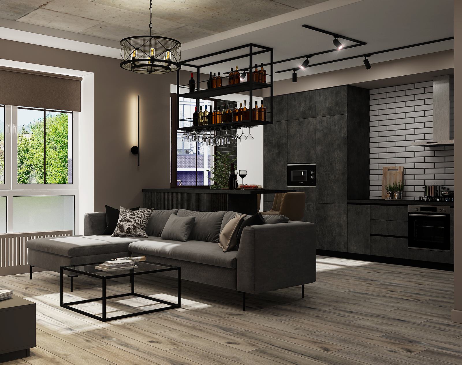 Проект квартиры 93,7 кв.м. г. Пятигорск 2021 год