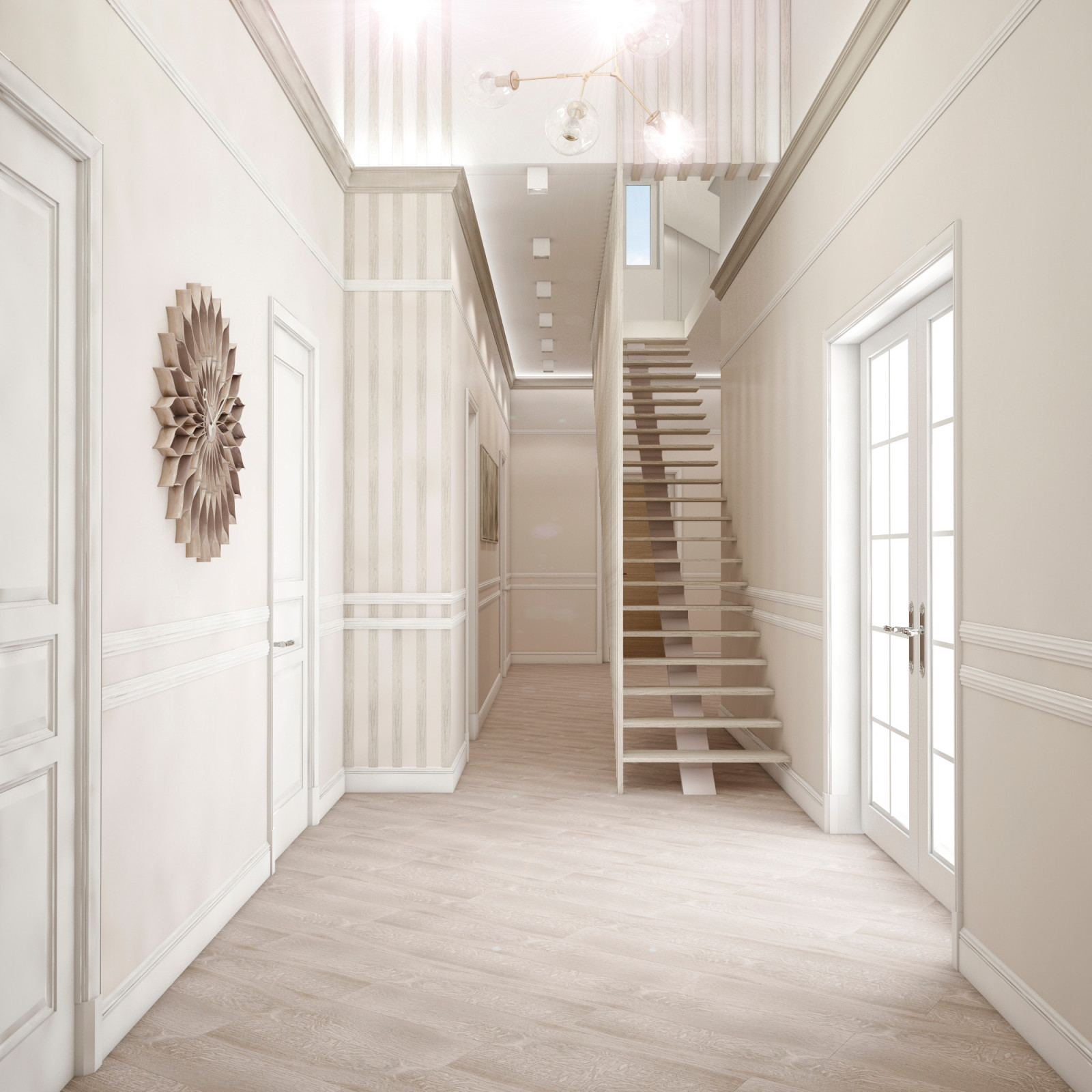 Интерьер загородного дома "Весенняя"