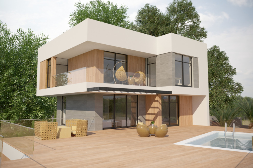 Дом на рельефе