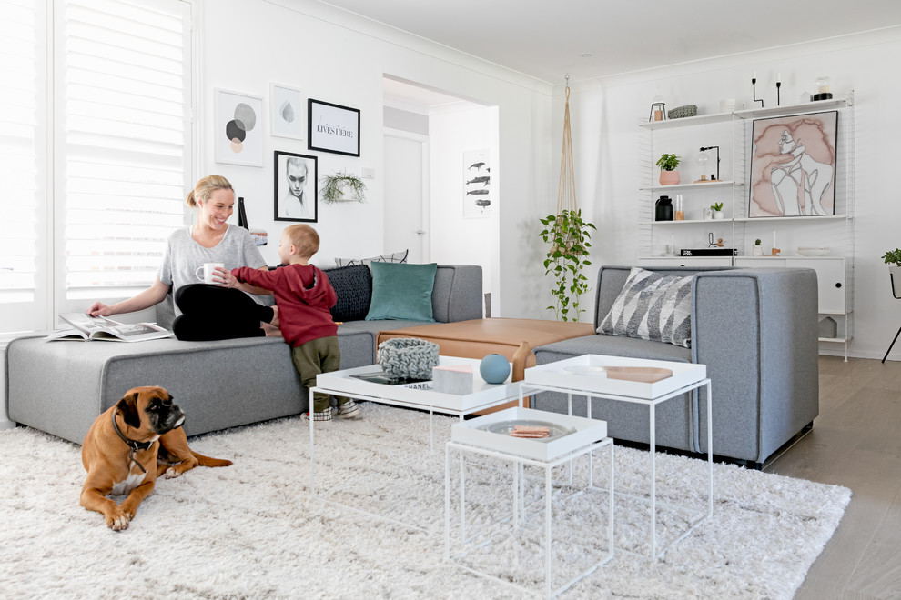 Гостиная в скандинавском стиле