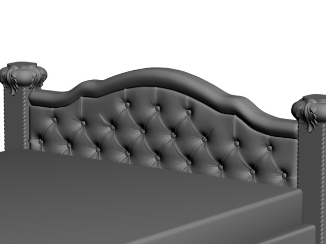 кровать в 3d