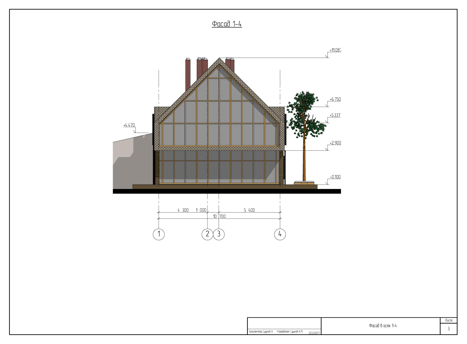 Индивидуальный жилой дом в г. Пермь 2017