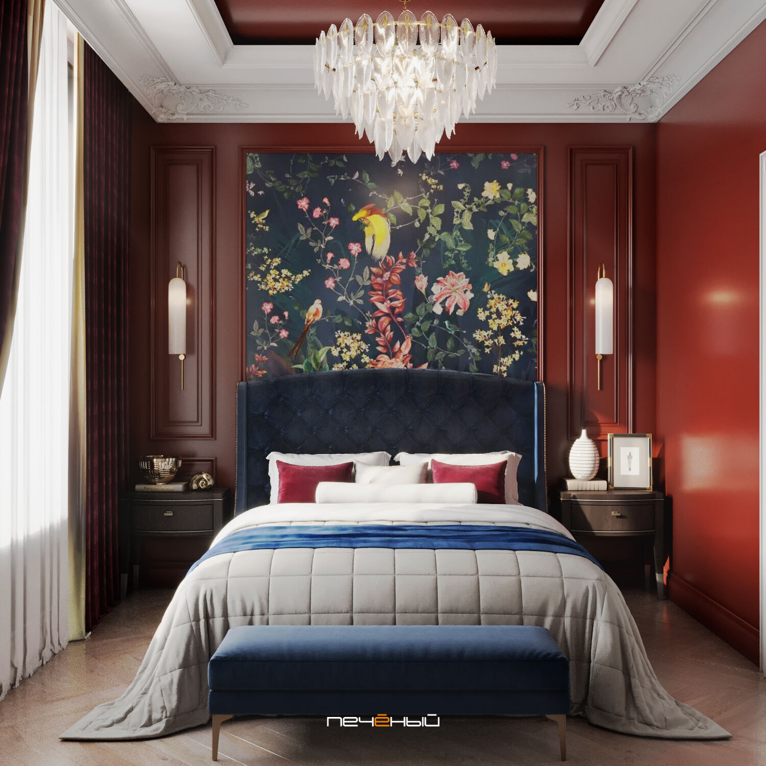 2025 Дизайн 3-комнатной квартиры 90 м² в классическом стиле, Москва, ЖК Остров