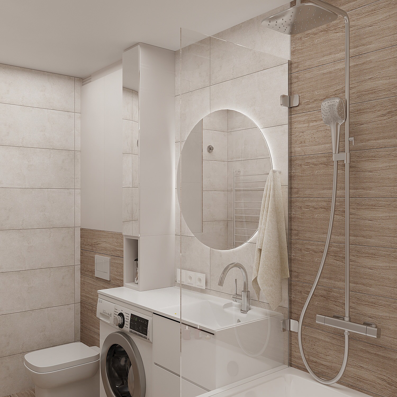 Трехкомнатная квартира для молодой девушки