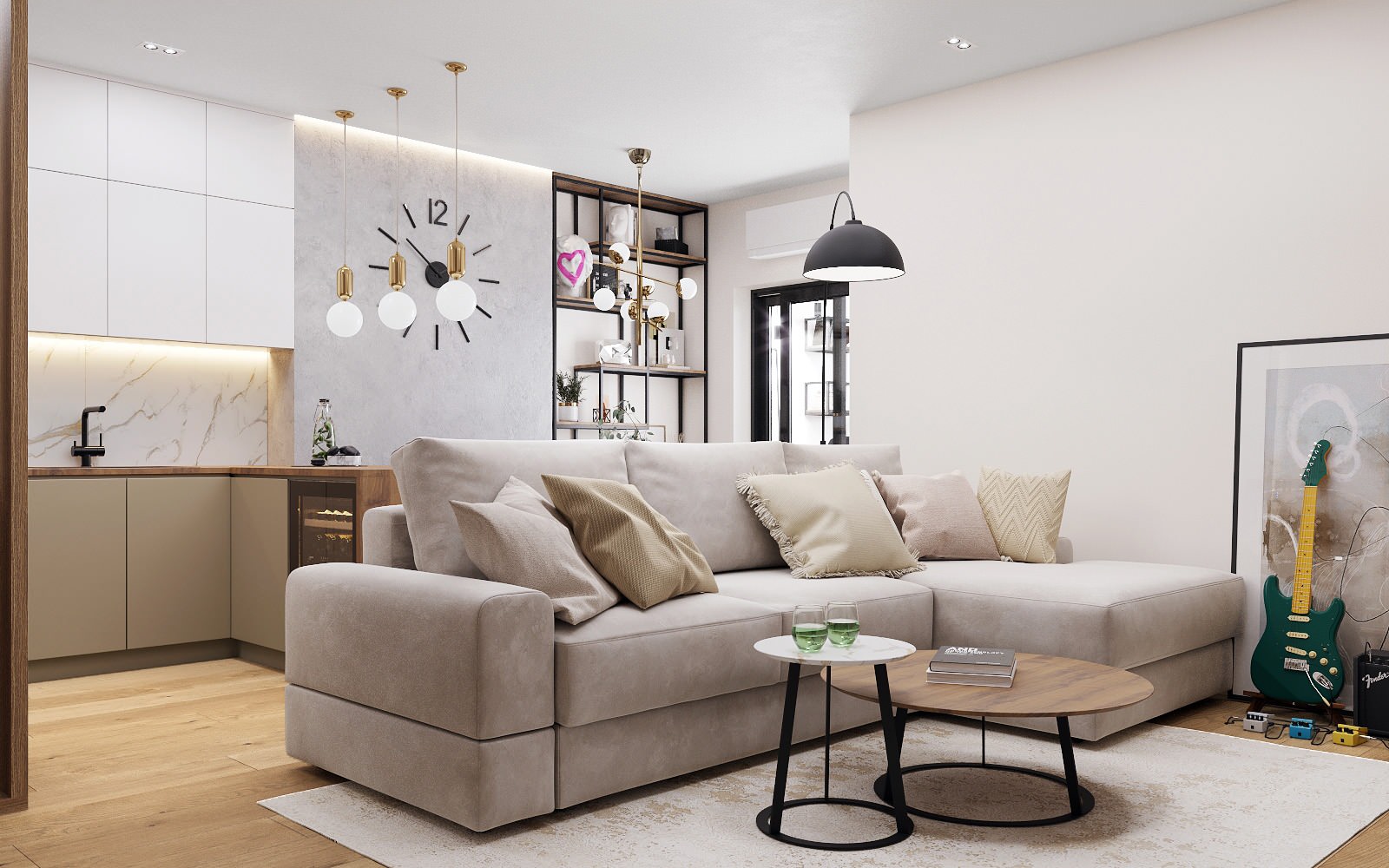 Современная квартира в ЖК "Флагман"