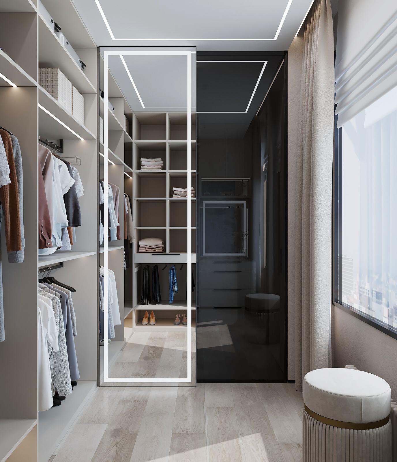 2023г. Интерьер квартиры 134 м2 в ЖК "Чикаго"