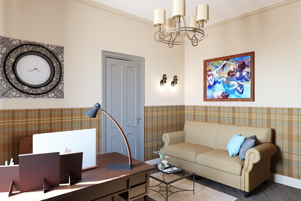 Обложка проекта: Кабинет в стиле современная классика