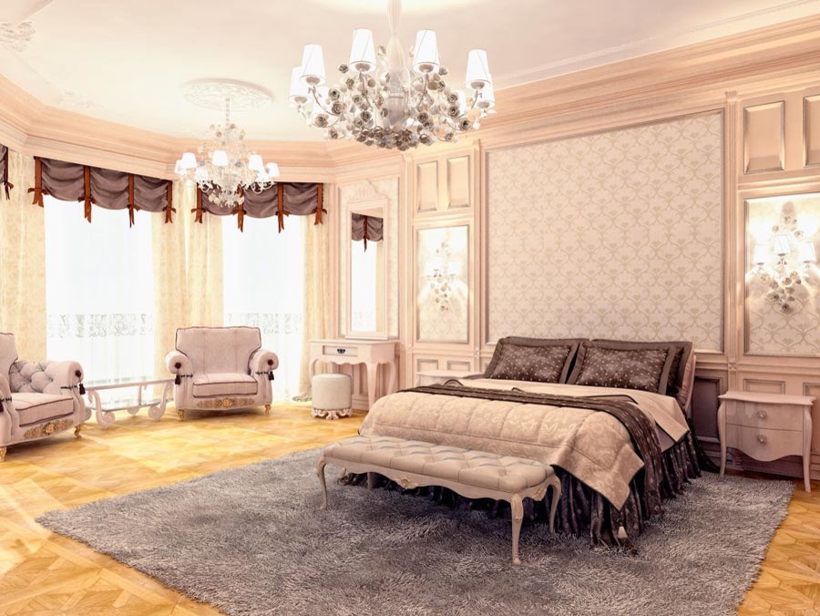 Роскошная классика в современном коттедже