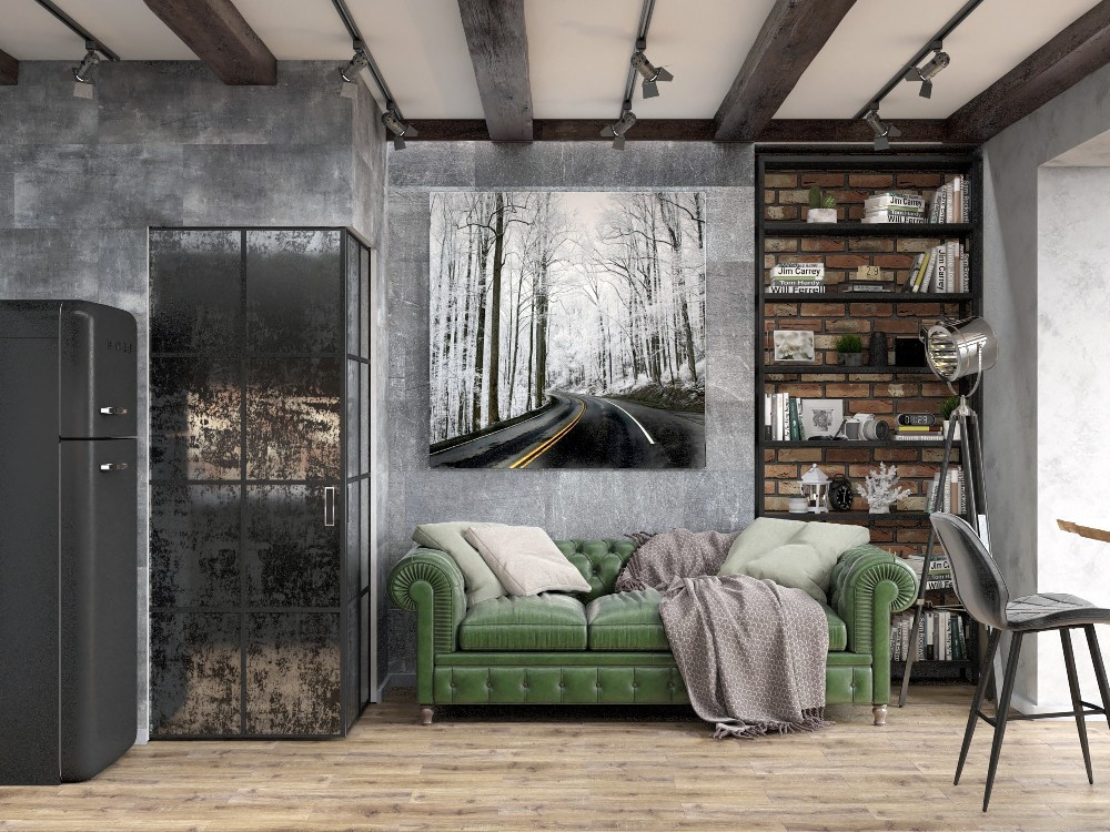 Однокомнатная квартира в стиле Лофт