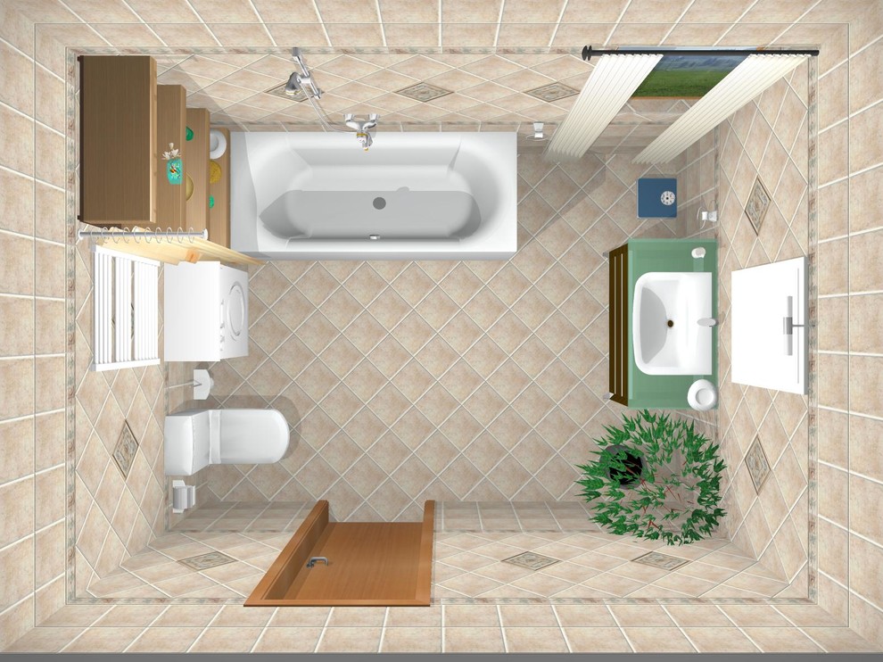 Обложка проекта: Визуализация частной ванной комнаты