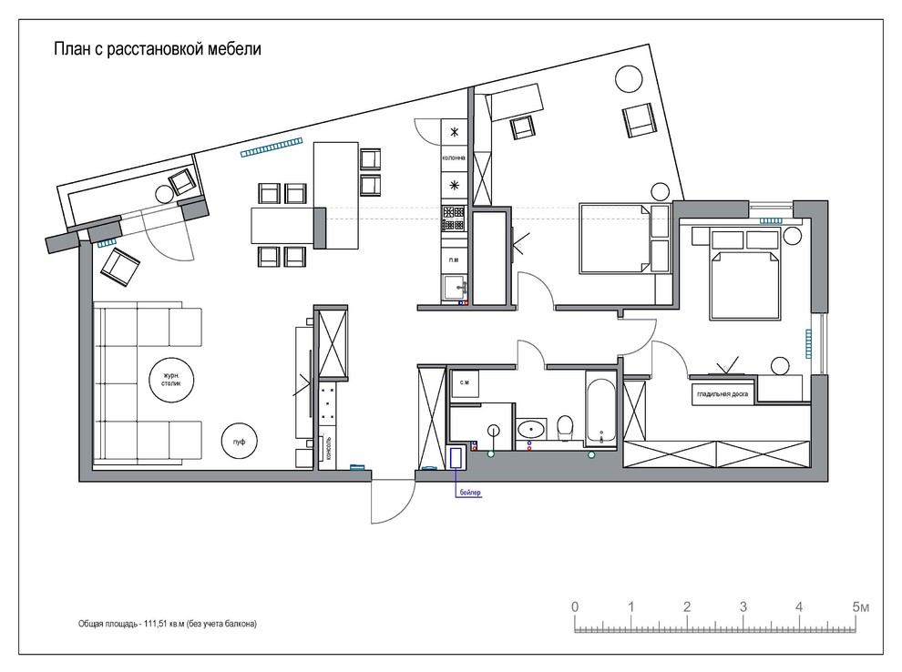 План расстановки мебели