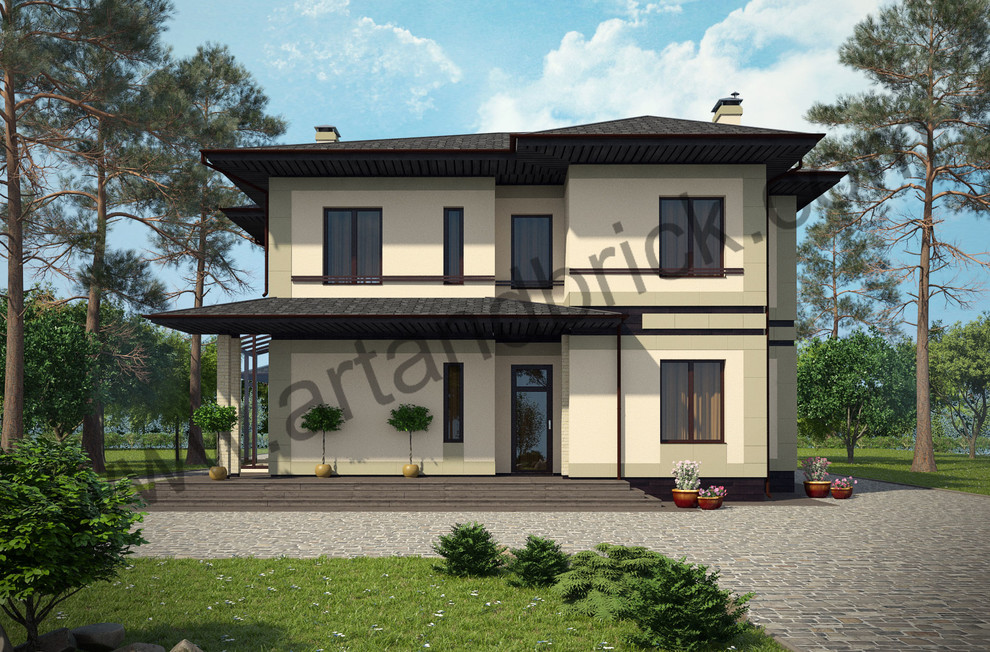 Дом с баней в современном стиле (МО)